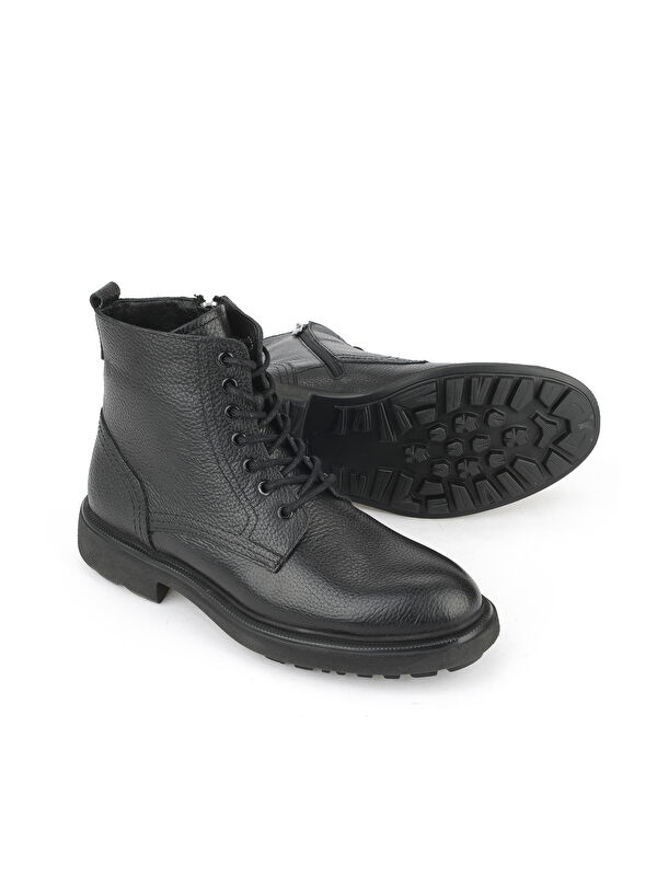 Erkek Hakiki Deri Bot 1531007Z8263 Siyah - Görsel 5