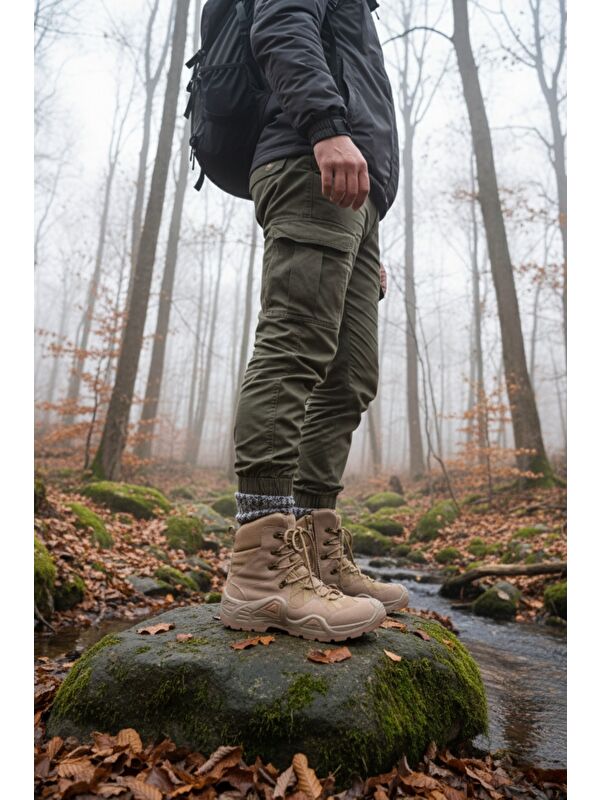 RANGER Tactical Askeri Fermuarlı ve Bağcıklı Postal Çöl Botu - Görsel 3