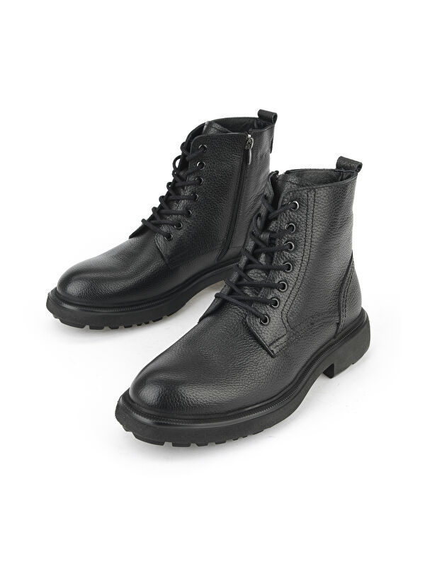 Erkek Hakiki Deri Bot 1531007Z8263 Siyah - Görsel 6