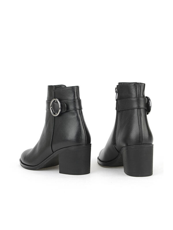 Kadın Hakiki Deri Bot 1531020Z301 Siyah - Görsel 4