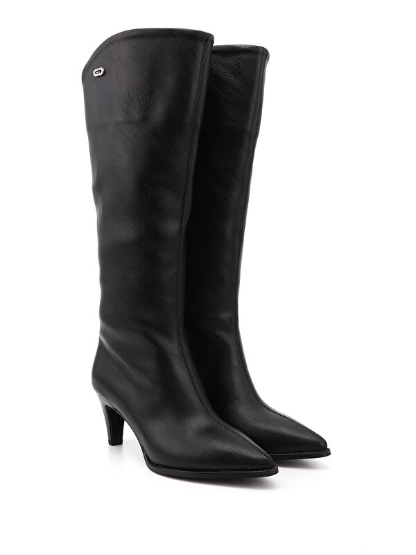 Gonderi(r) Kahverengi Gonderi(r) Sivri Burun Kadın İnce Topuklu Çizme