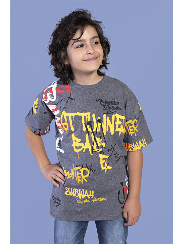 Toontoykids Erkek Çocuk Komple Baskılı Tişört