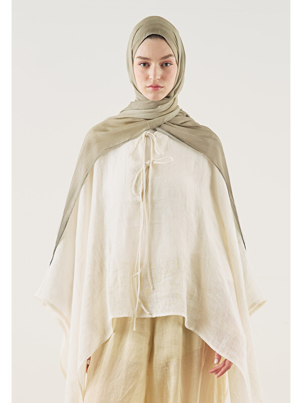 Fresh Scarfs Sand Ripples Desen Soft Viskon Şal Natural Bej