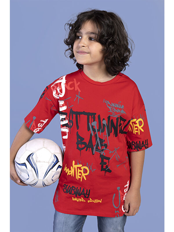 Toontoykids Erkek Çocuk Komple Baskılı Tişört