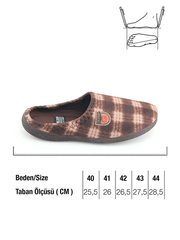 Erkek Kışlık Rahat Taban Ev Bahçe Terlik - Görsel 3