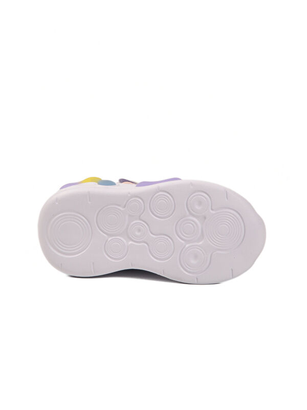 Lila Cırtlı Işıklı İçi Kürklü Anatomik Bebek Bot 2058 B - Görsel 6