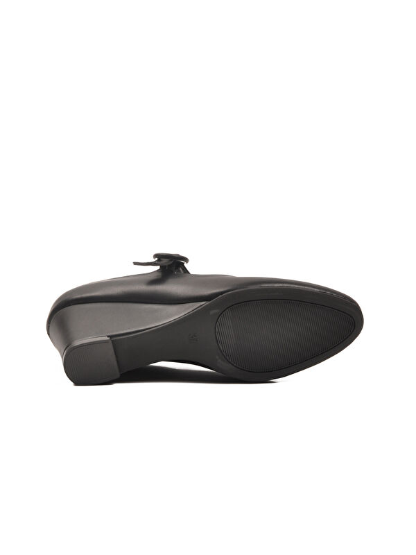 Siyah Dolgu Topuklu Bantlı Kadın Casual Ayakkabı 312478 Z - Görsel 6