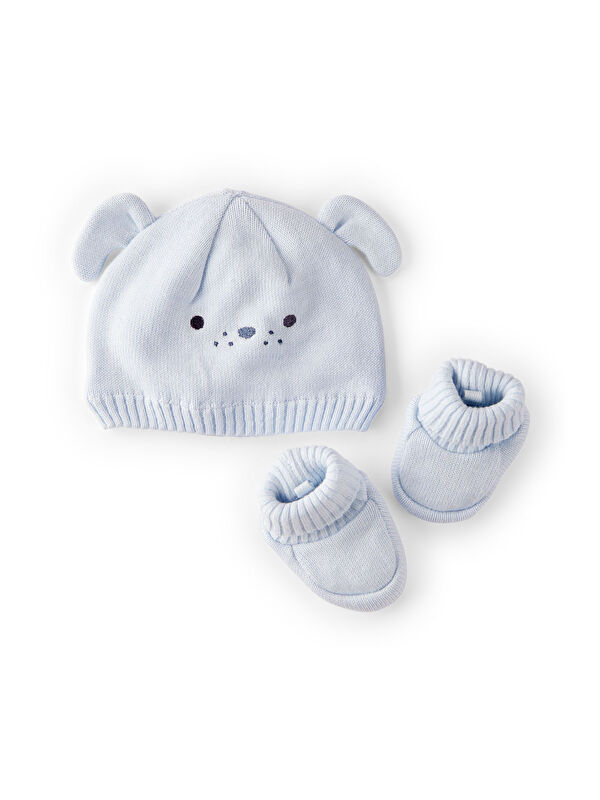 Carter's Erkek Bebek Mavi Şapka-Patik