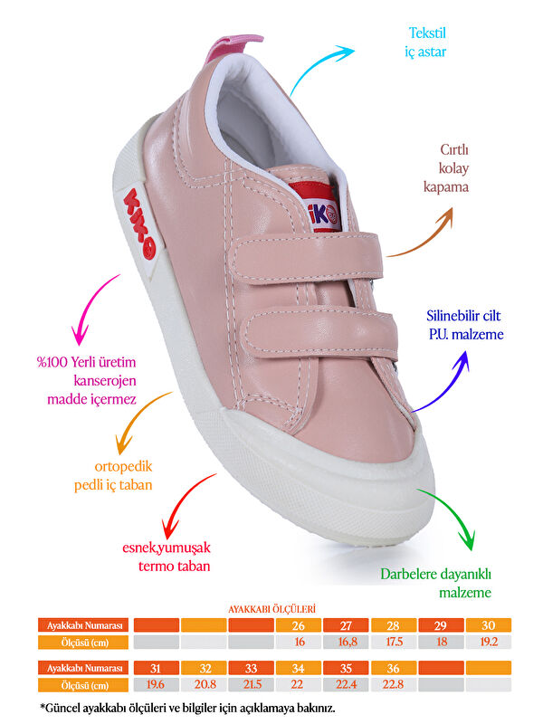 Suba Cırtlı Termo Taban Kız Çocuk Günlük Spor Ayakkabı - Görsel 3