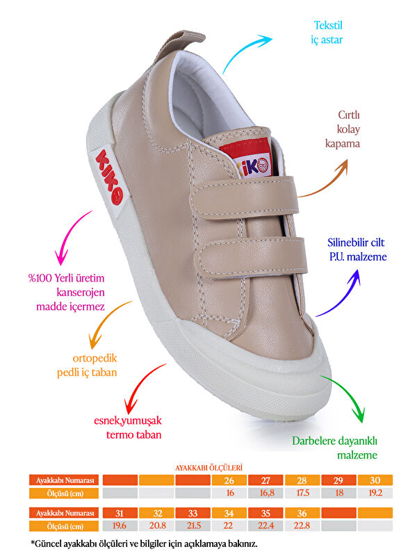Suba Cırtlı Termo Taban Kız Çocuk Günlük Spor Ayakkabı - Görsel 3