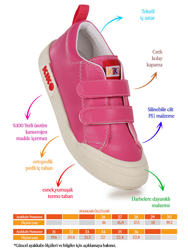 Suba Cırtlı Termo Taban Kız Çocuk Günlük Spor Ayakkabı - Görsel 3