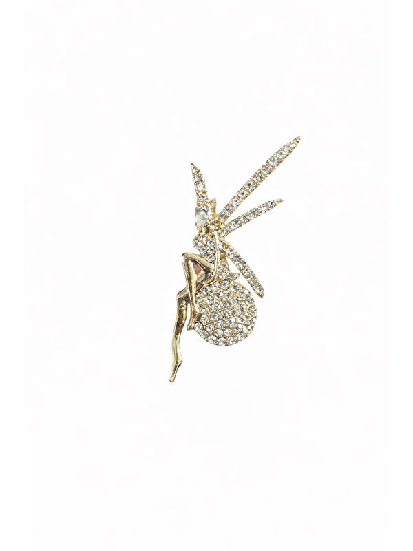 New Obsessions Taşlı Peri Tinkerbell Broş Yaka İğnesi