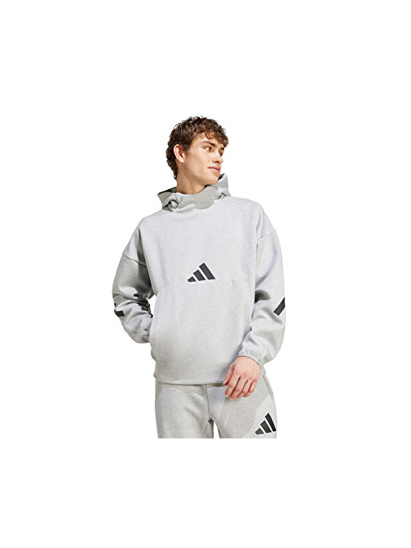Adidas M Z.N.E. Hd Erkek Günlük Sweatshirts JE3070 Gri