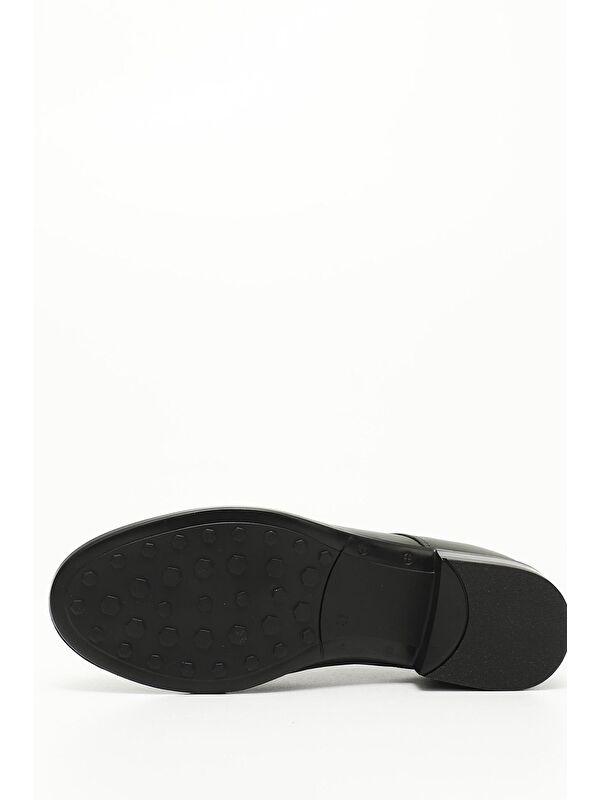 Kadın KOYU HAKİ Bağcıklı Hakiki Deri Oxford Ayakkabı - Görsel 6