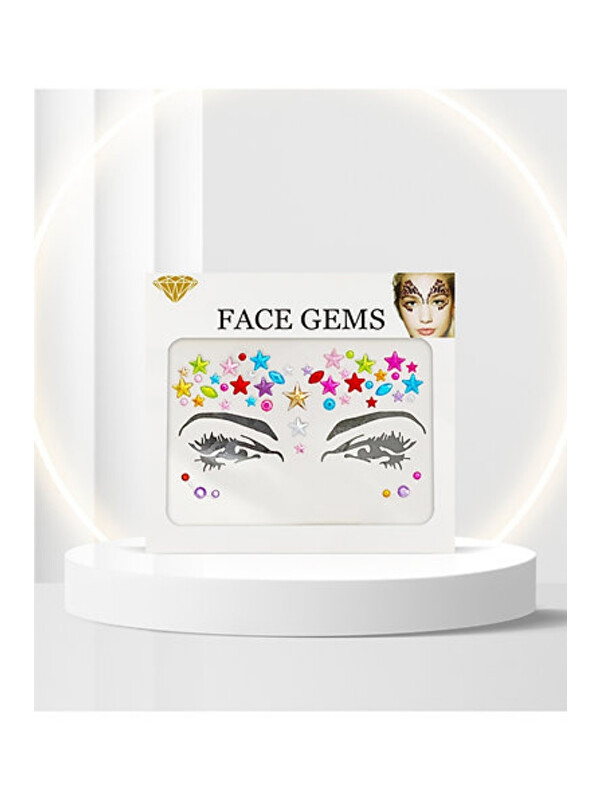 Le Mabelle Çok Renkli Yıldız Model Kız Çocuk Yüz Sticker