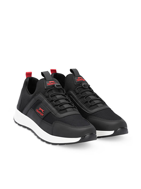TADDEO I Erkek Sneaker Ayakkabı Siyah / Kırmızı - Görsel 3