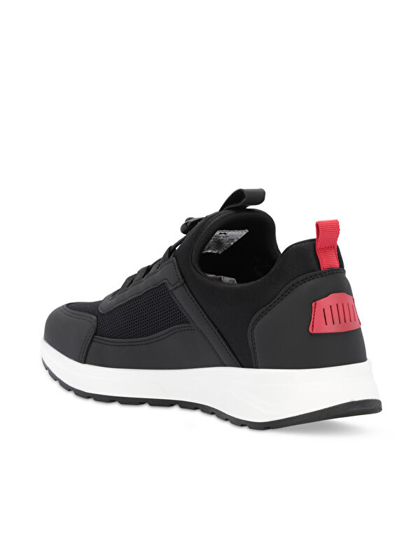 TADDEO I Erkek Sneaker Ayakkabı Siyah / Kırmızı - Görsel 4