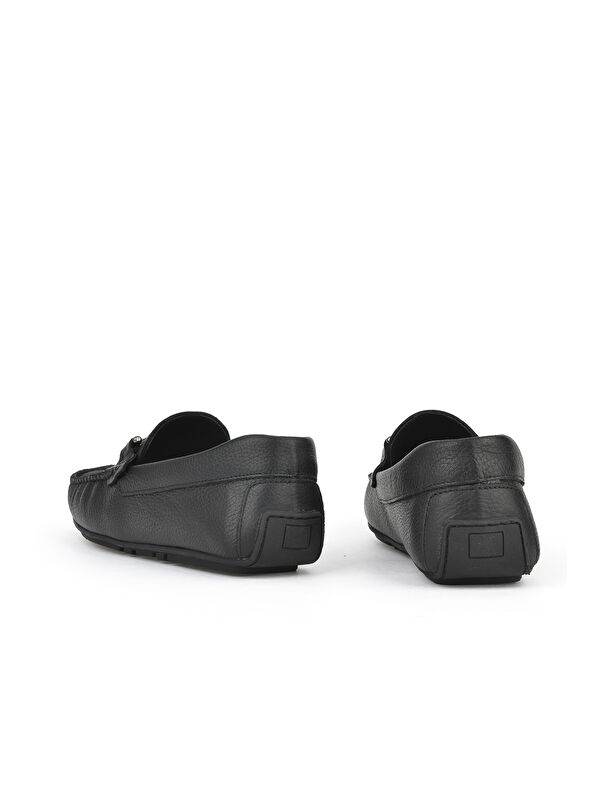 Erkek Hakiki Deri Ayakkabı 1511007ZB02 Siyah - Görsel 4