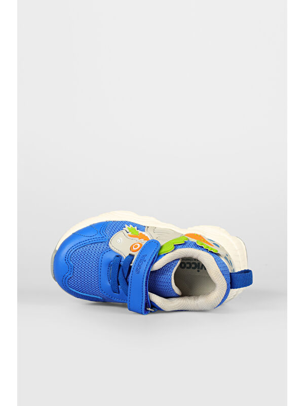Tuna Baskılı Erkek Bebek Saks Mavi Spor Ayakkabı - Görsel 5