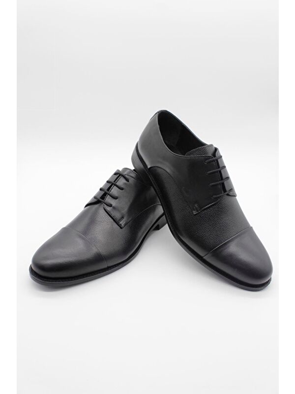 Imza Siyah Imza %100 Deri Analin Bağcıklı Classic Ayakkabı 1033245177_001