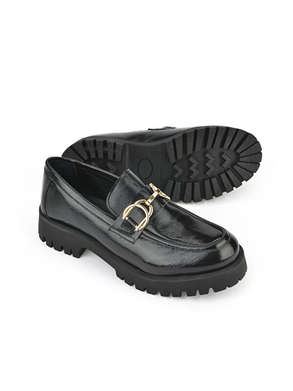 Hakiki Deri Kadın Ayakkabı 1531033Z2549 Siyah - Görsel 5