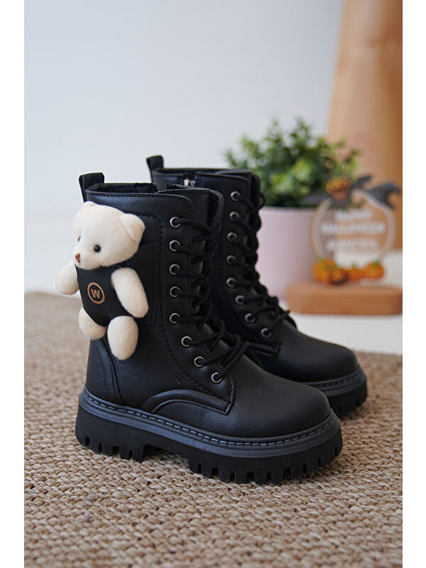 D006 Günlük Ortopedik Ayıcıklı Kız Çocuk Botu - Görsel 4