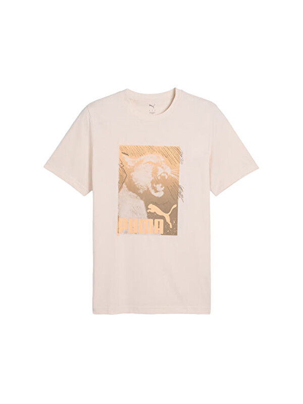 Puma Graphics Photoprint Tee Erkek Günlük Tişört 68483687 Renkli