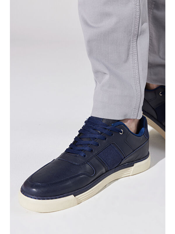 Erkek Lacivert Sneaker Ayakkabı - Görsel 5