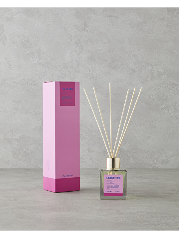 English Home Pink Flower Çubuklu Oda Kokusu 100 ml Fuşya