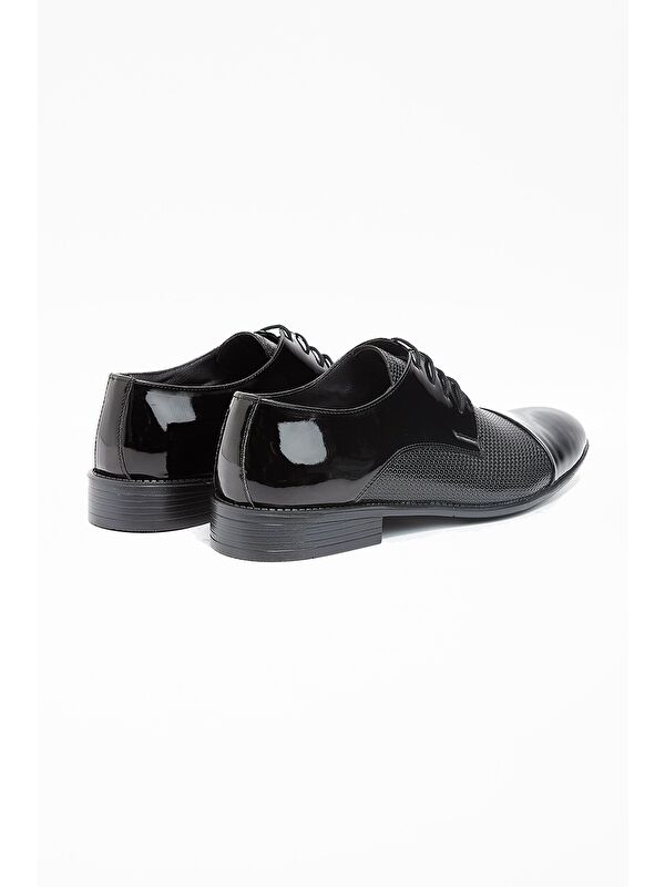 Siyah Rugan Bağcıklı Tokalı Casual Ayakkabı 1033240173 - Görsel 5