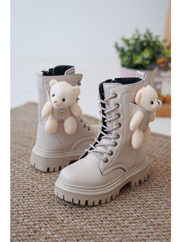 D006 Günlük Ortopedik Ayıcıklı Kız Çocuk Botu - Görsel 4