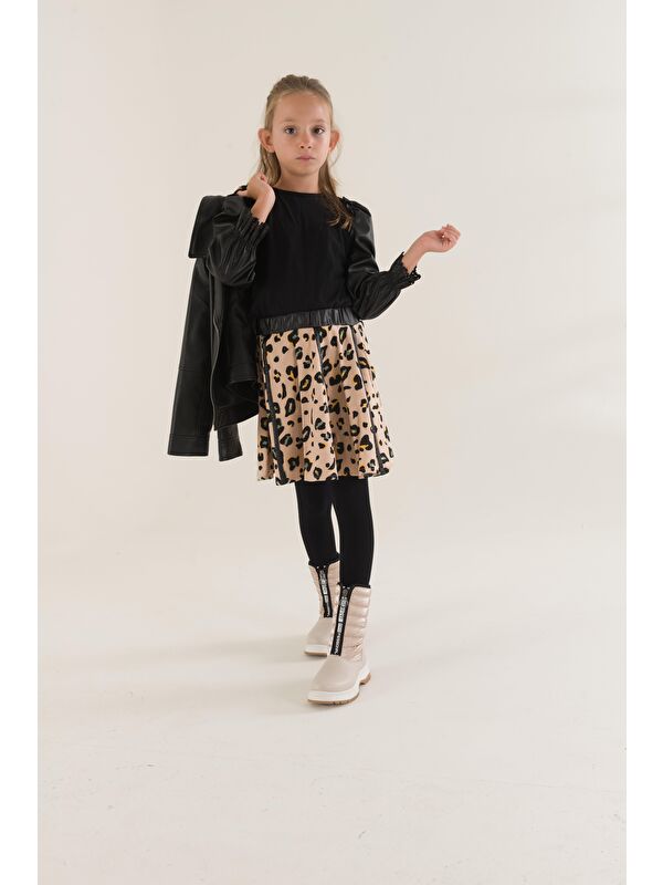 SUGAR Çocuk Unisex Rahat Kalıp Önü Fermuarlı İçi Kürklü Yağmur ve Kar Botu - Görsel 7