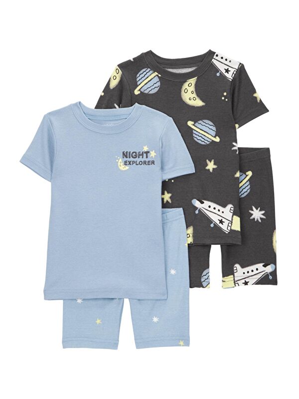 Carter's Küçük Erkek Çocuk Pijama Set 4'lü Paket