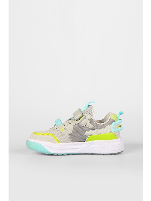 Aidos Hafif Erkek Çocuk Gri Spor Ayakkabı - Görsel 3