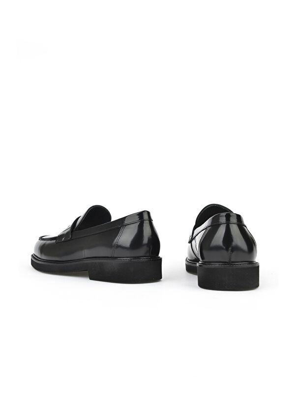 Erkek Hakiki Deri Ayakkabı 151145Z144 Siyah - Görsel 4