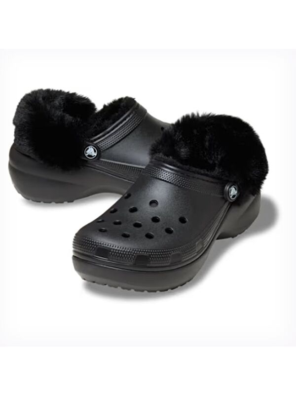 Classic Platform Fuzz Lined Clog Kadın Terlik 212854 - Görsel 3