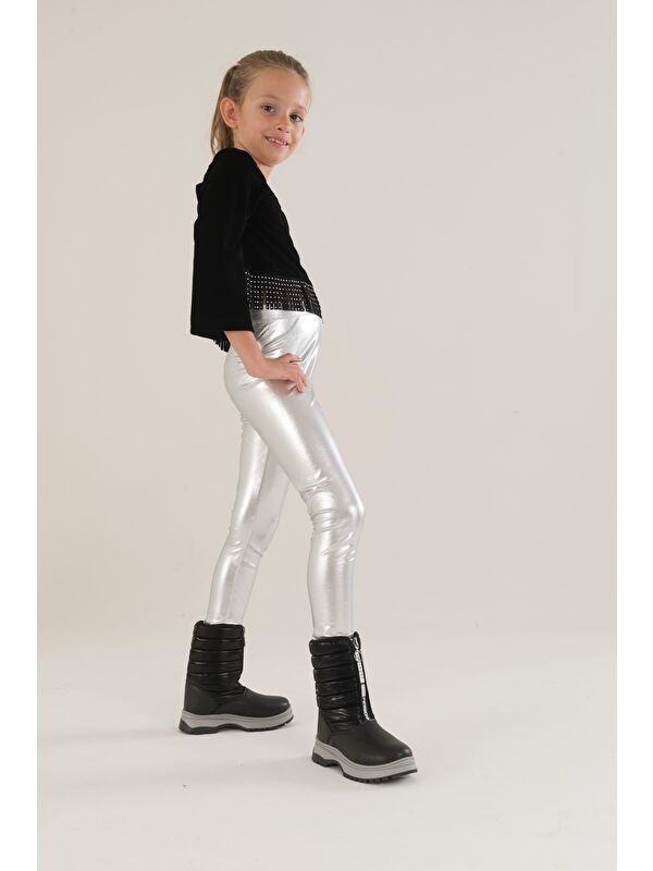 SUGAR Çocuk Unisex Rahat Kalıp Önü Fermuarlı İçi Kürklü Yağmur ve Kar Botu - Görsel 7