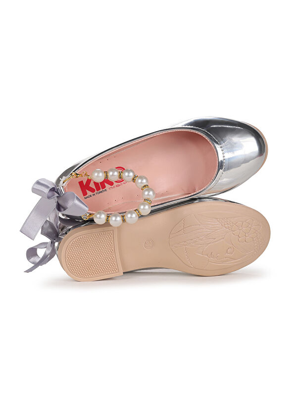 Blanch Ayna İncili Lastikli Kız Çocuk Babet Ayakkabı - Görsel 6