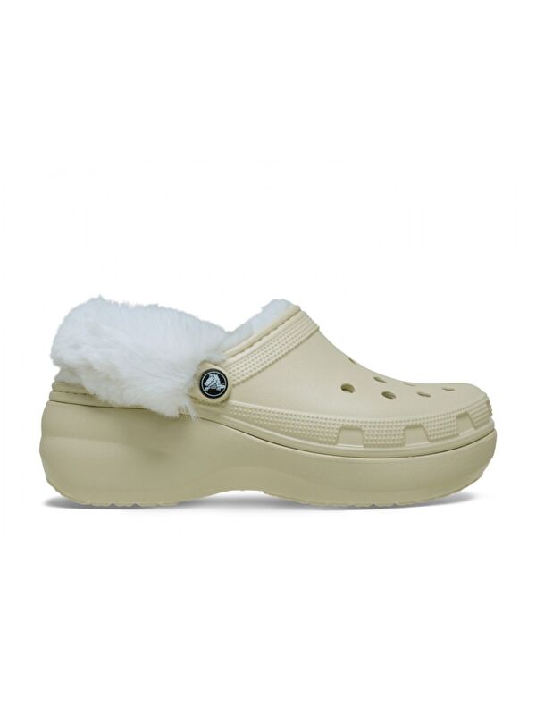 Classic Platform Fuzz Lined Clog Kadın Terlik 212854 - Görsel 2