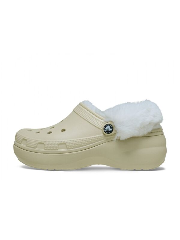 Classic Platform Fuzz Lined Clog Kadın Terlik 212854 - Görsel 3