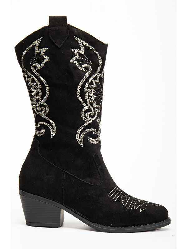 Kovboy Soğuk Geçirmez Kışlık Kadın Çizme - Görsel 6