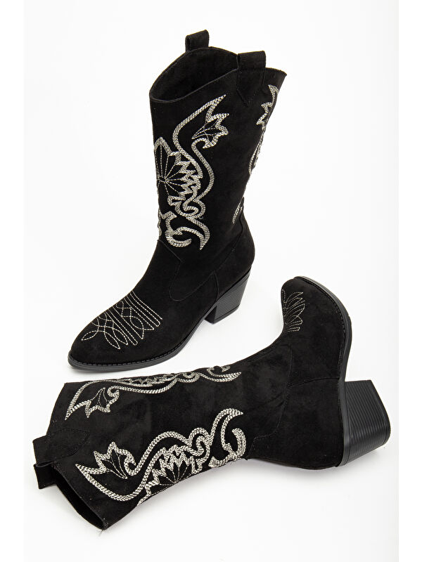 Kovboy Soğuk Geçirmez Kışlık Kadın Çizme - Görsel 2