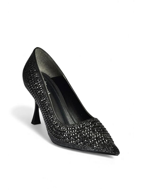 Fox Shoes Siyah Kadın Topuklu Ayakkabı V820772109