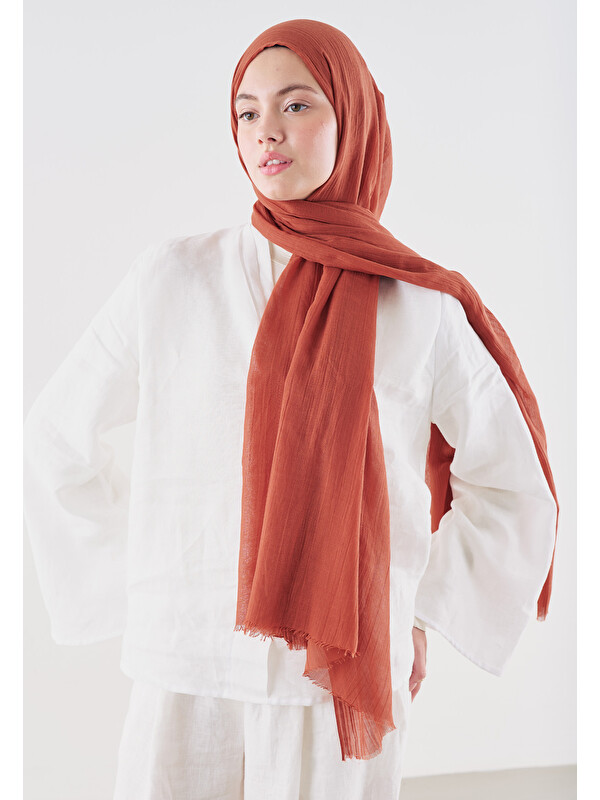 Fresh Scarfs Dubai Premium Şal Kiremit
