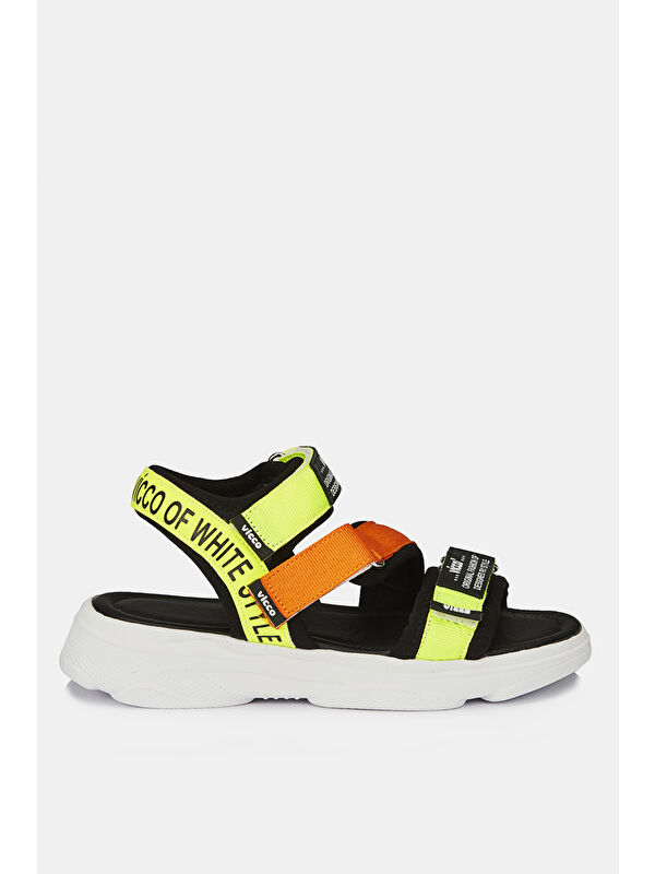 Chester Armalı Unisex Bebek Yeşil Sandalet - Görsel 2