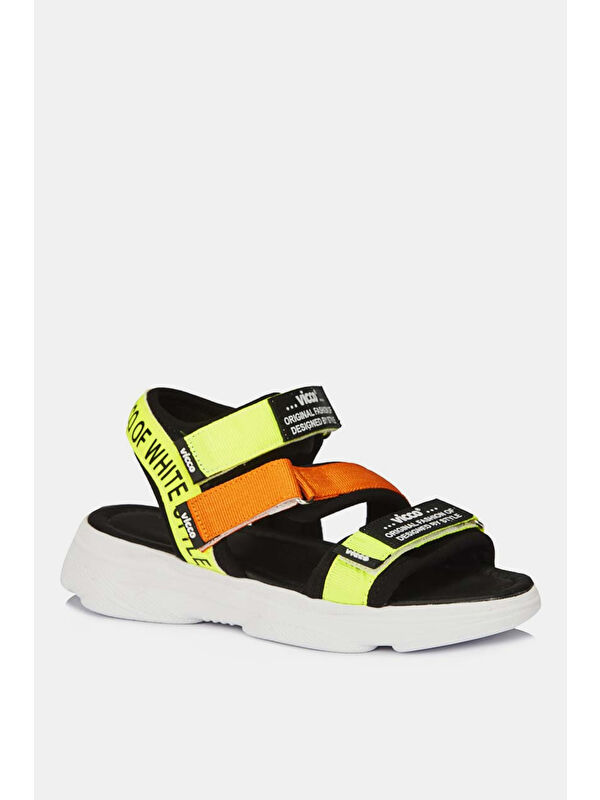 Chester Armalı Unisex Bebek Yeşil Sandalet - Görsel 3