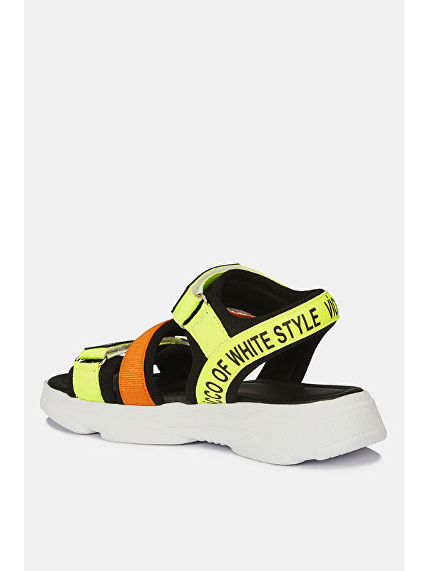 Chester Armalı Unisex Bebek Yeşil Sandalet - Görsel 4