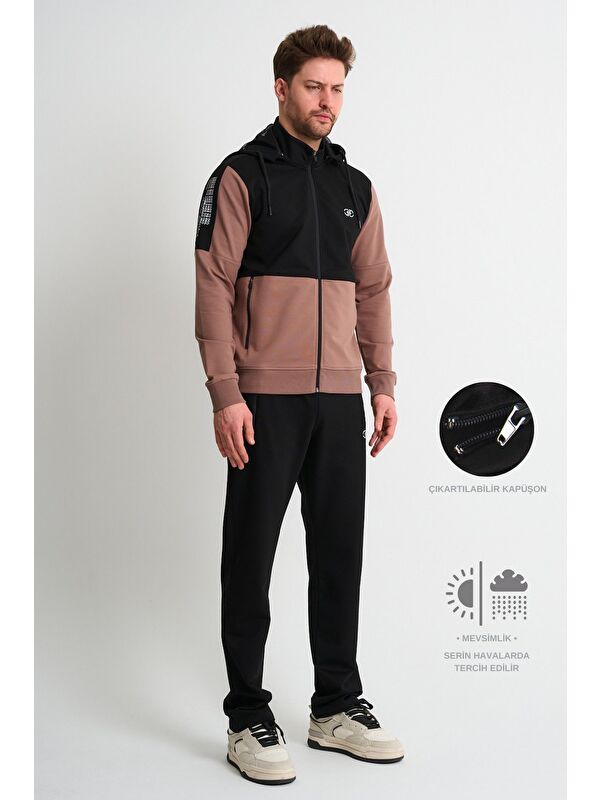 Shooter Sportswear Vizon Premium  Erkek Eşofman Takımı Mevsimlik Kapüşonlu Rahat Kalıp