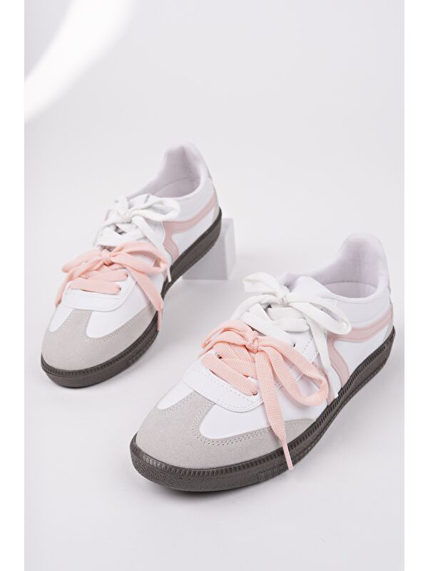 RETRO Çift Bağcıklı Günlük Kadın Sneaker Spor Ayakkabı - Görsel 2