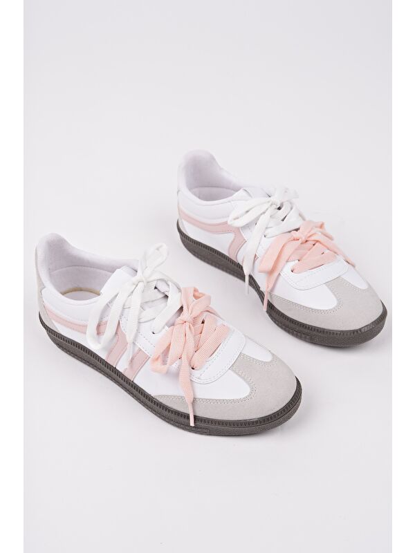 RETRO Çift Bağcıklı Günlük Kadın Sneaker Spor Ayakkabı - Görsel 3